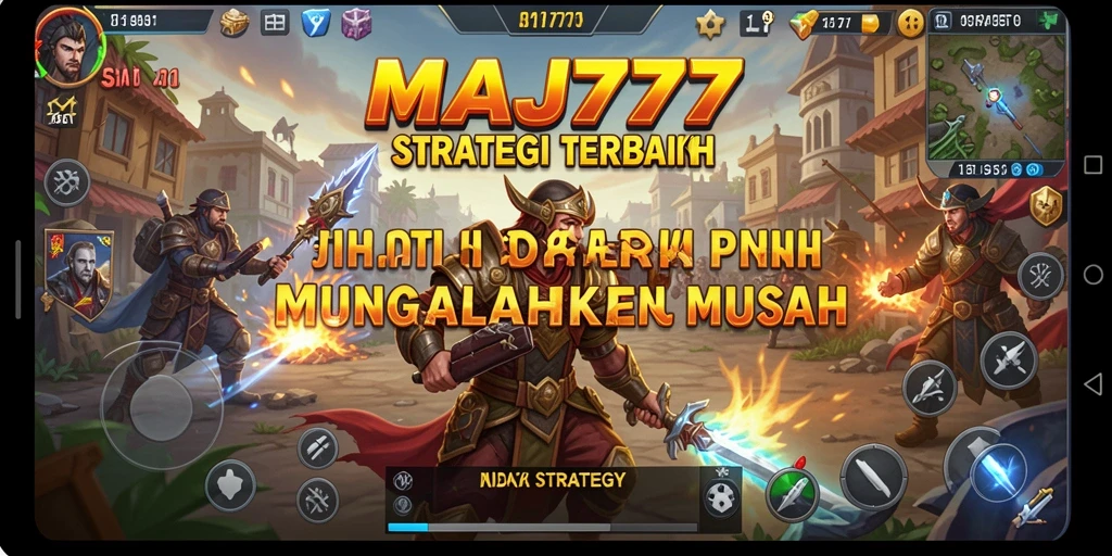 Tampilan antarmuka utama MAJ777 dengan fitur strategi yang menarik.