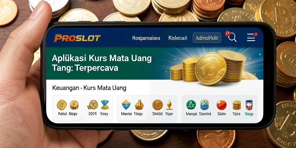 Antarmuka pengguna PROSLOT yang intuitif dan informatif untuk kurs mata uang.